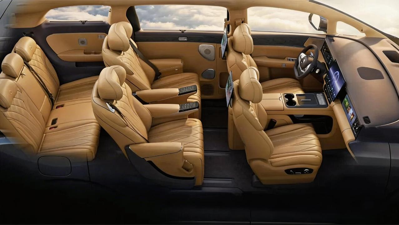 🚗腾势D9终于要来了！3月29日预售发布，内饰先曝光✨七座大空间➕后排娱乐屏