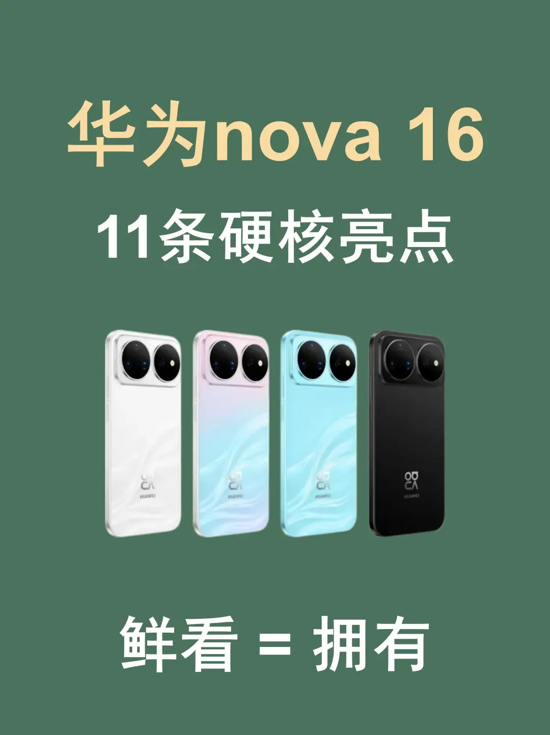 华为 nova16 实测｜11 个亮点一次性说透✨
