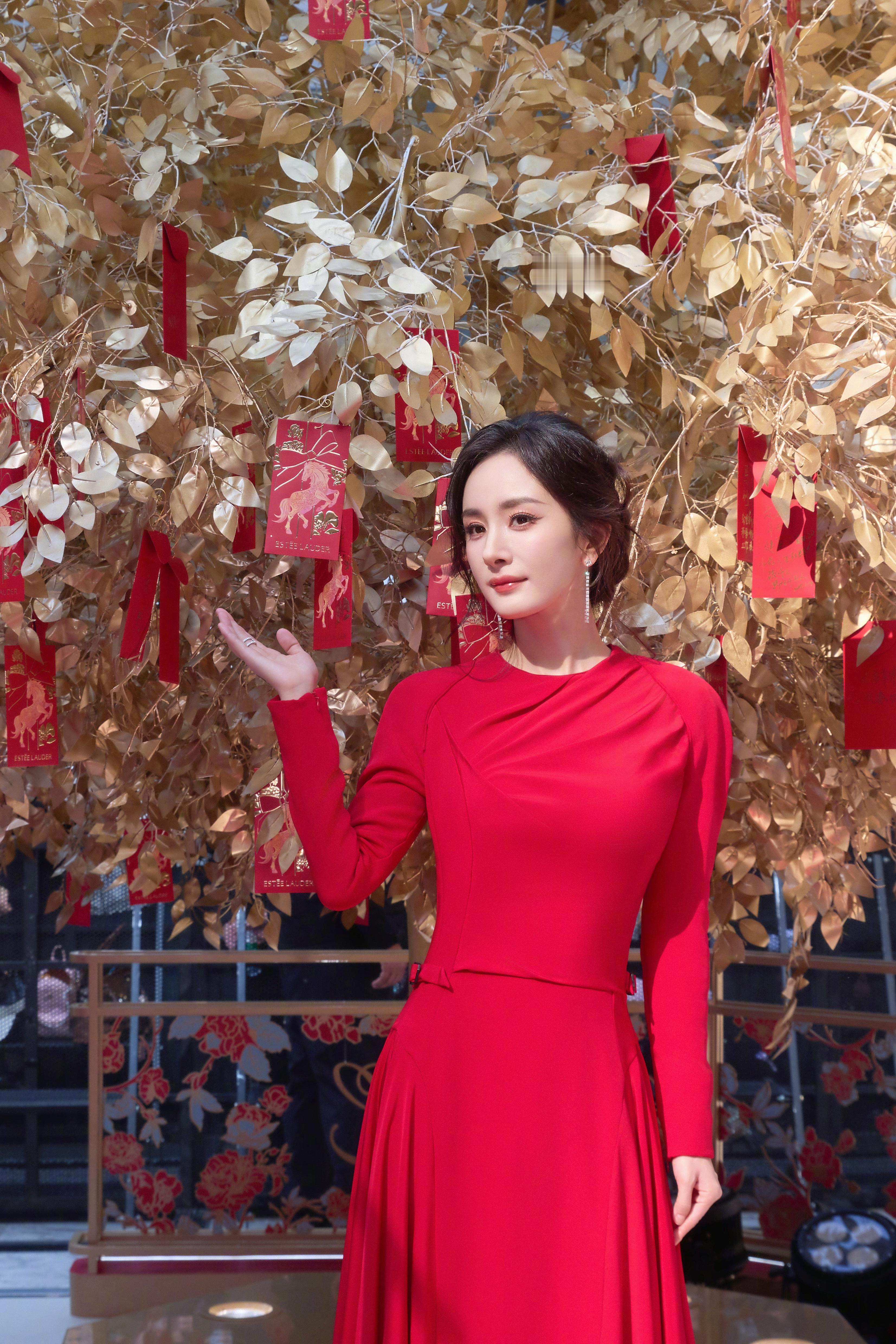 杨幂贺岁图杨幂在复制粘贴的时代，你是手写的诗