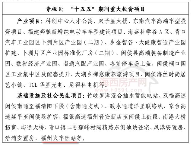 南站、北站之后！福州再规划一座动车站！近日，《闽侯县国民经济和社会发展第十五