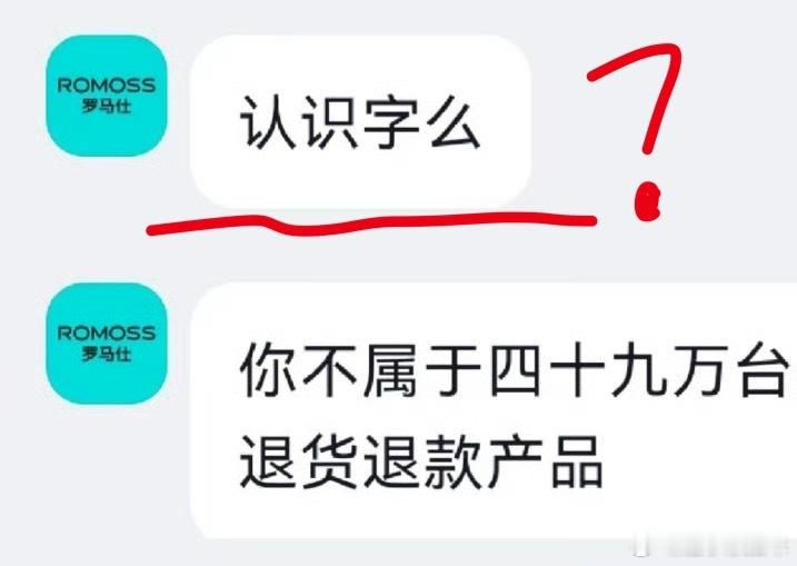罗马仕你都用回本了这个淘宝客服的回复太不聪明，可能是最近罗马仕“暴雷”，工作量