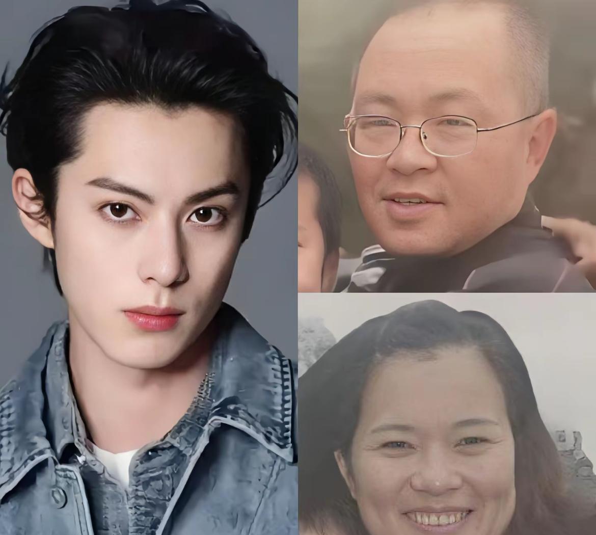 果然顶级帅哥有可能真的是基因突变，王鹤棣和张柏芝一样，在父母颜值不是很完美的情况