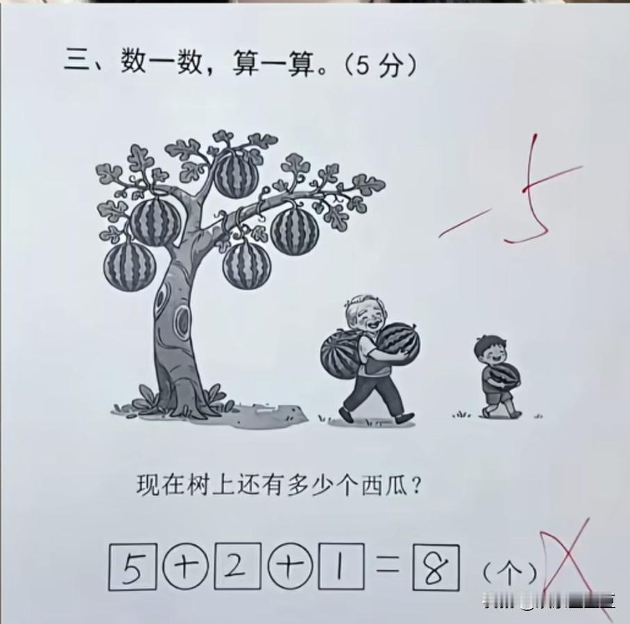 测试一下你的数学水平，你觉得答案应该是什么？没想到一年级的题目都这么烧脑，用常