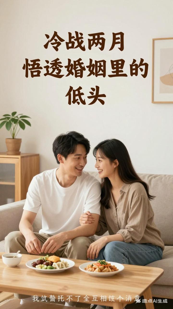 冷战两月，悟透婚姻里的“低头”和他冷战两个月了，从最初的赌气、委屈，到后来
