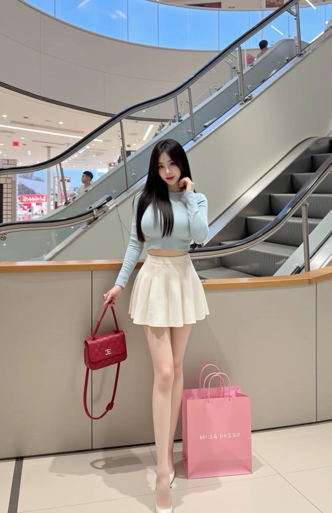 清新蓝白撞色，甜美少女心爆棚！💕