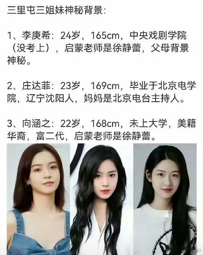 徐静蕾一己之力向内娱输送了三里屯的两姐妹……