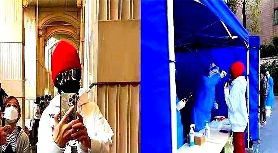 6万块的卫衣被她穿成买菜款。刘嘉玲套着松松垮垮的白卫衣配红裤，在香港街头被拍到