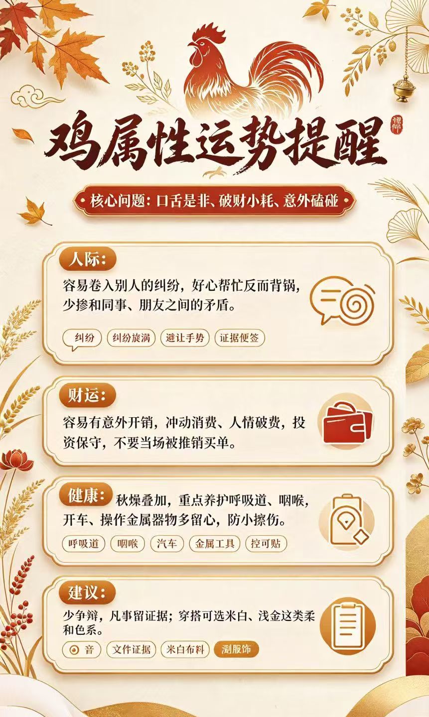 本月戊戌土过于燥热，土生金的效果不好，反而会有脆金的问题，即对金有一定的损耗。因