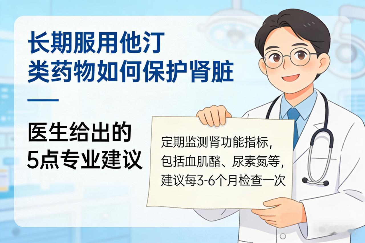 长期吃他汀如何保护肾脏？医生给出5点建议吃他汀后出现肾衰竭？医生：长期吃他