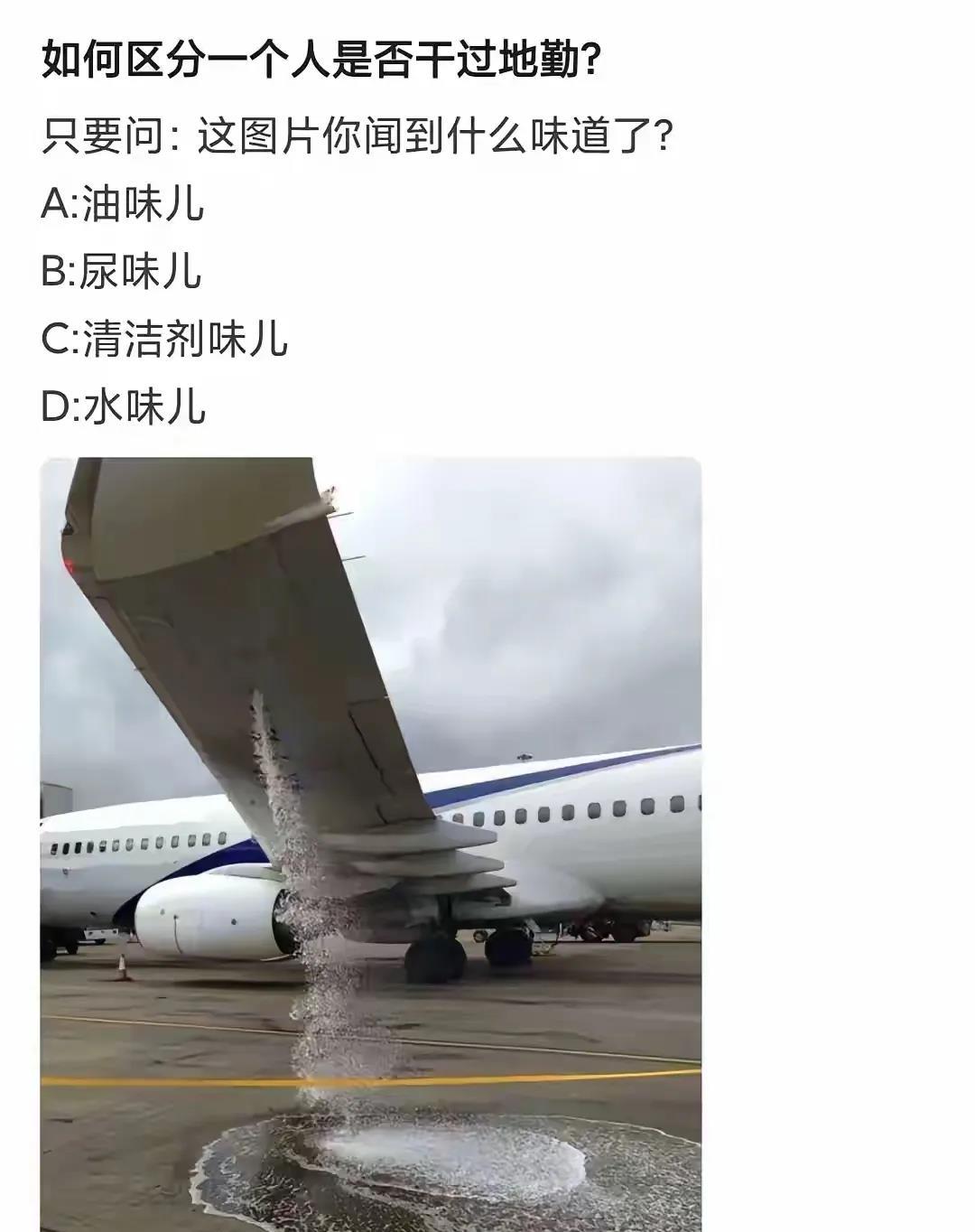 不懂就问，飞机翅膀排出来的是什么呢？大家知道吗？