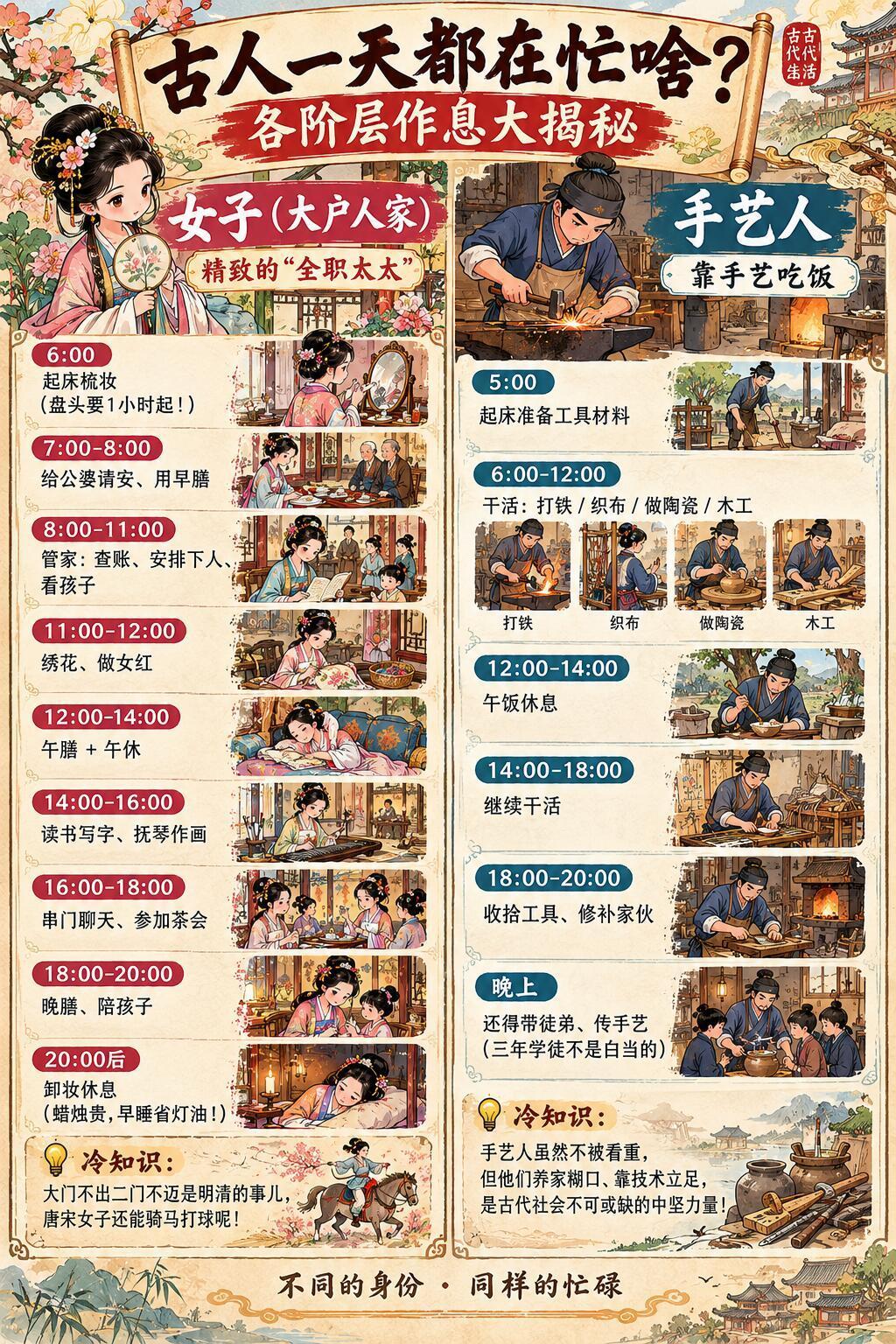古人一天都在忙啥？​​​