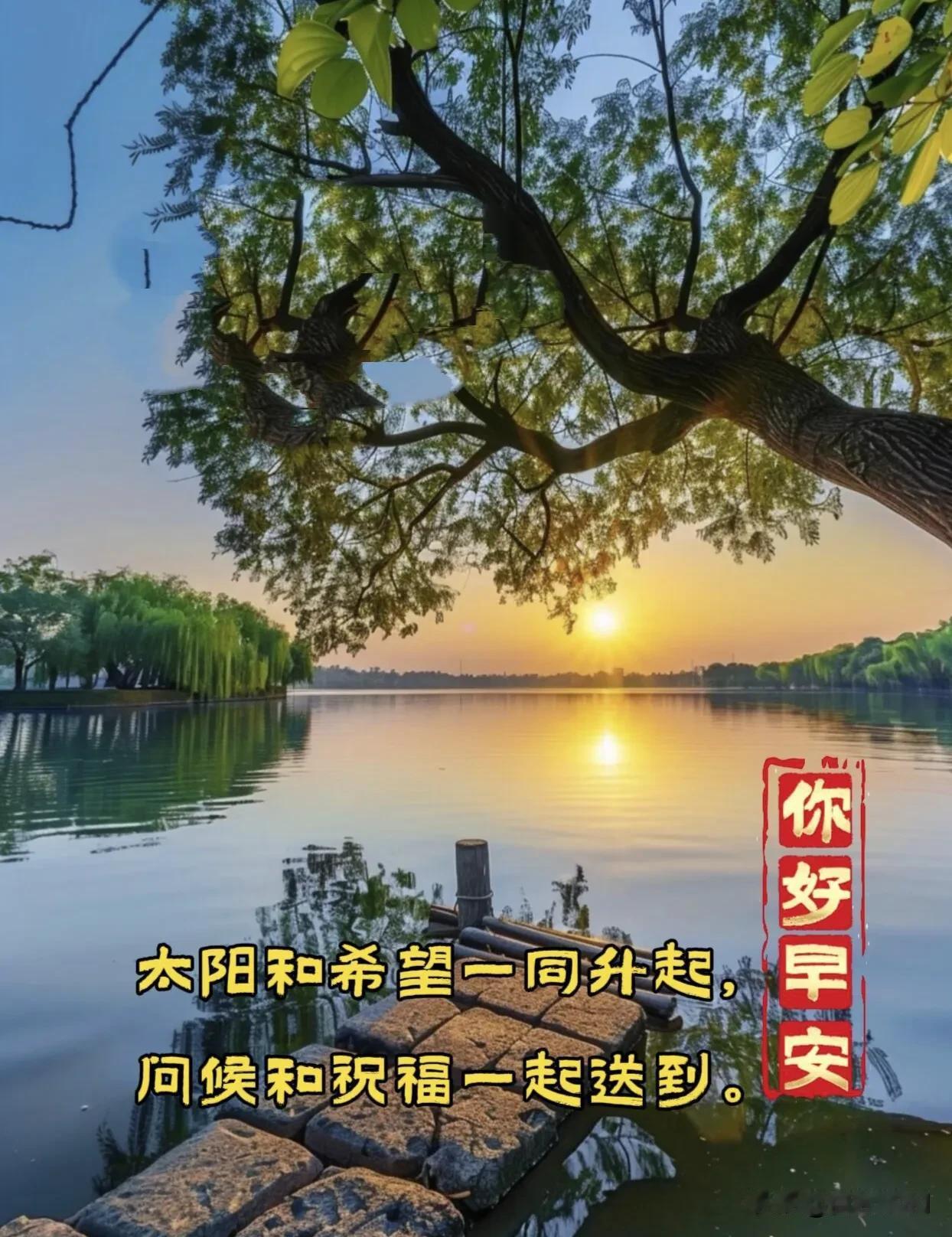 周末早安，愿阳光伴你，快乐满格。