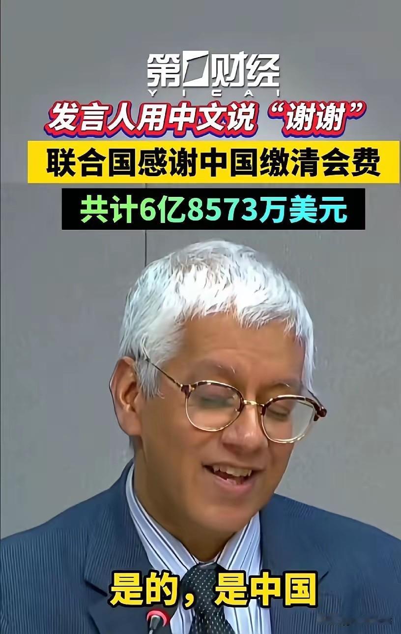 中国刚给联合国交完2025年会费，50多亿，肉疼，没想到这么多！10月初联合