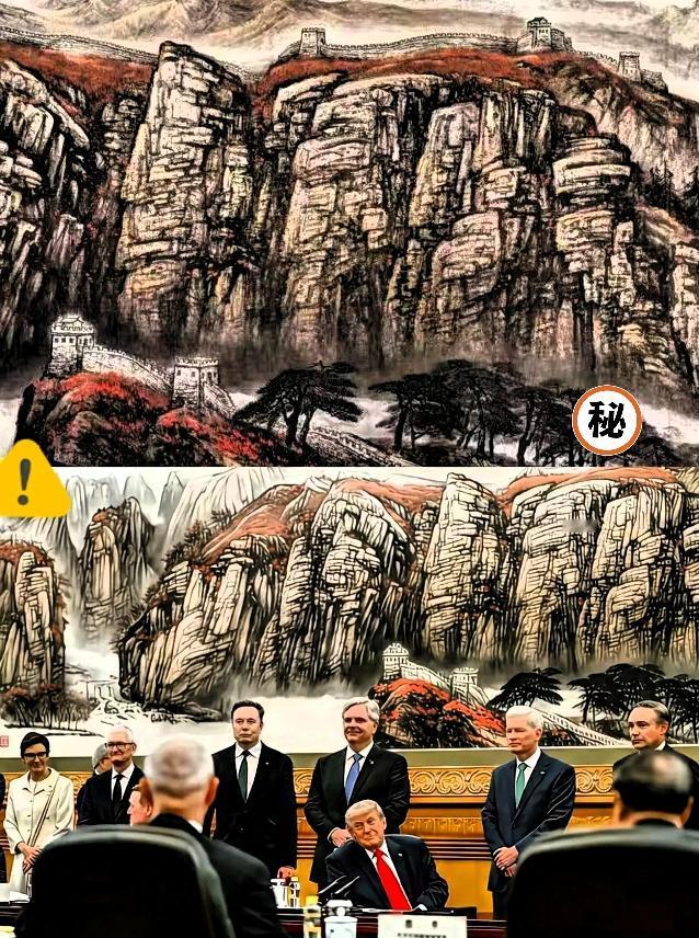  白宫合影暗藏深意！一幅国画尽显大国格局！白宫那张合影，比起政要们的西装革