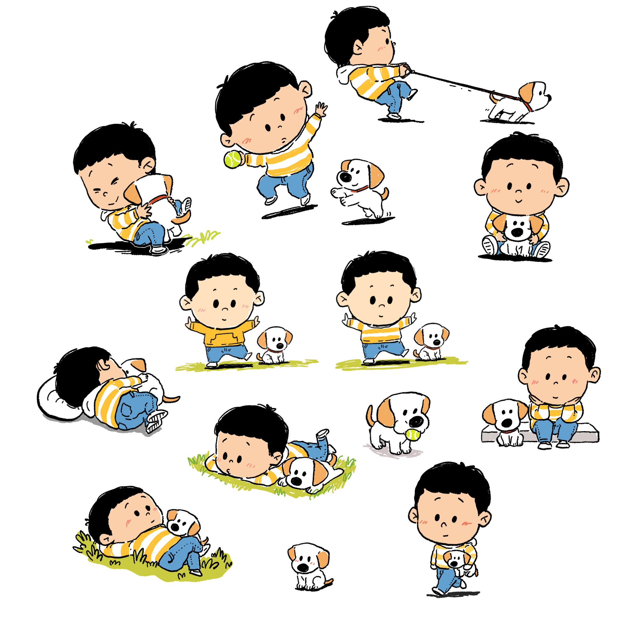 谁还不会画点可爱点的。