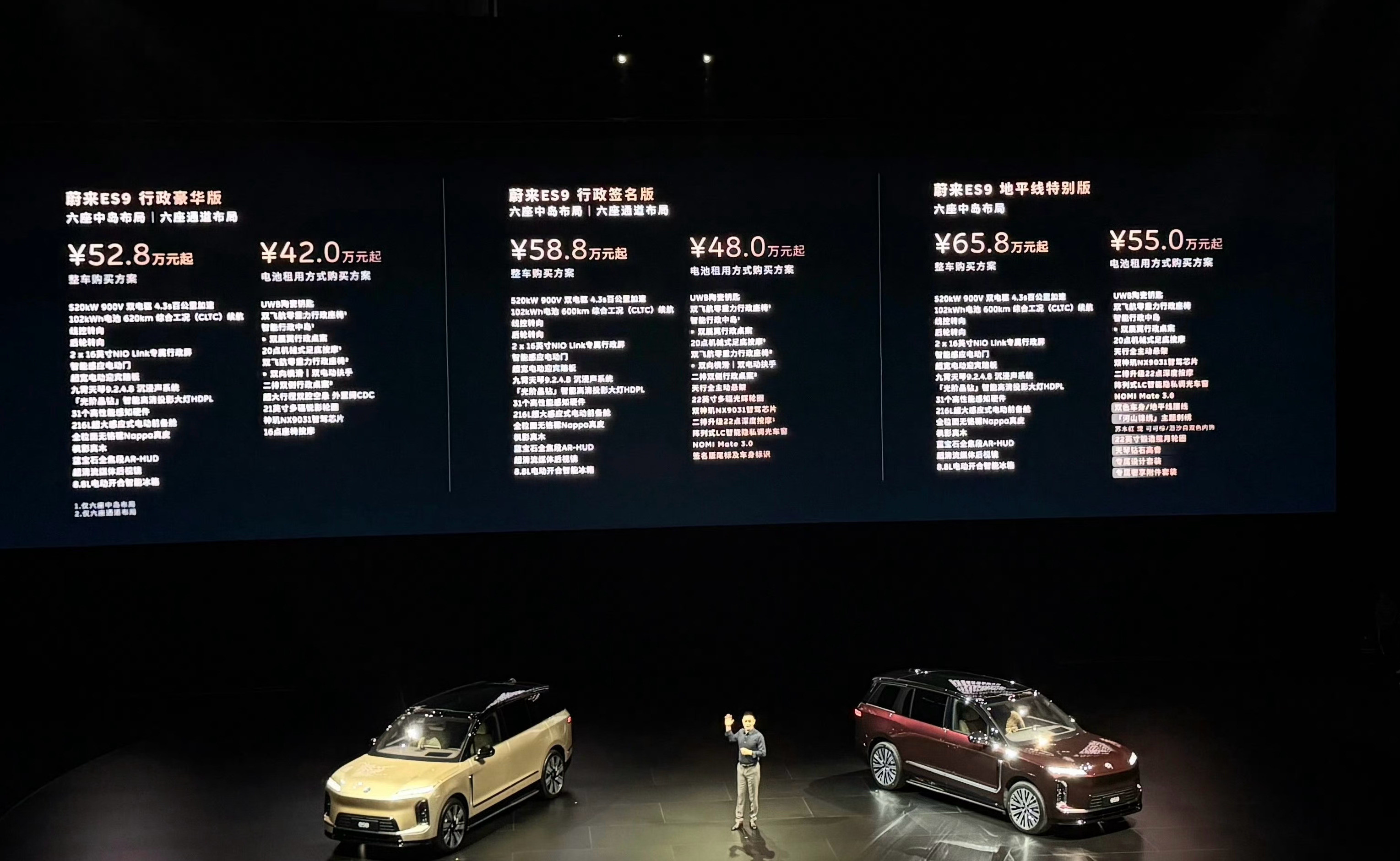 蔚来ES9震撼登场，租电42万元起，能成为下一个“ES8”吗？