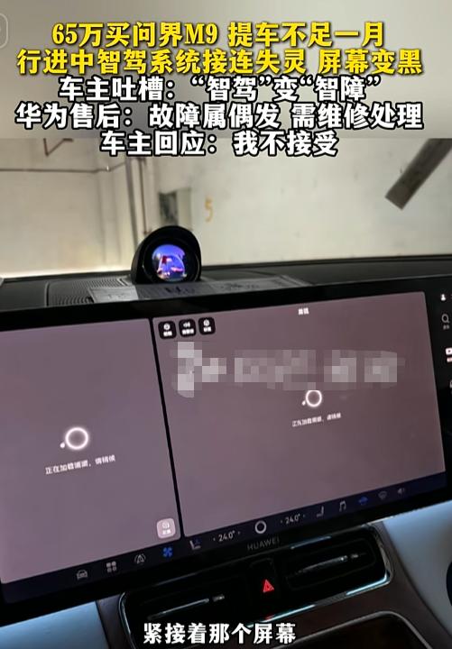 “这车质量真的能买吗？”一大哥花65万提的问界M9还没满月，开着开着智驾直接“嘎