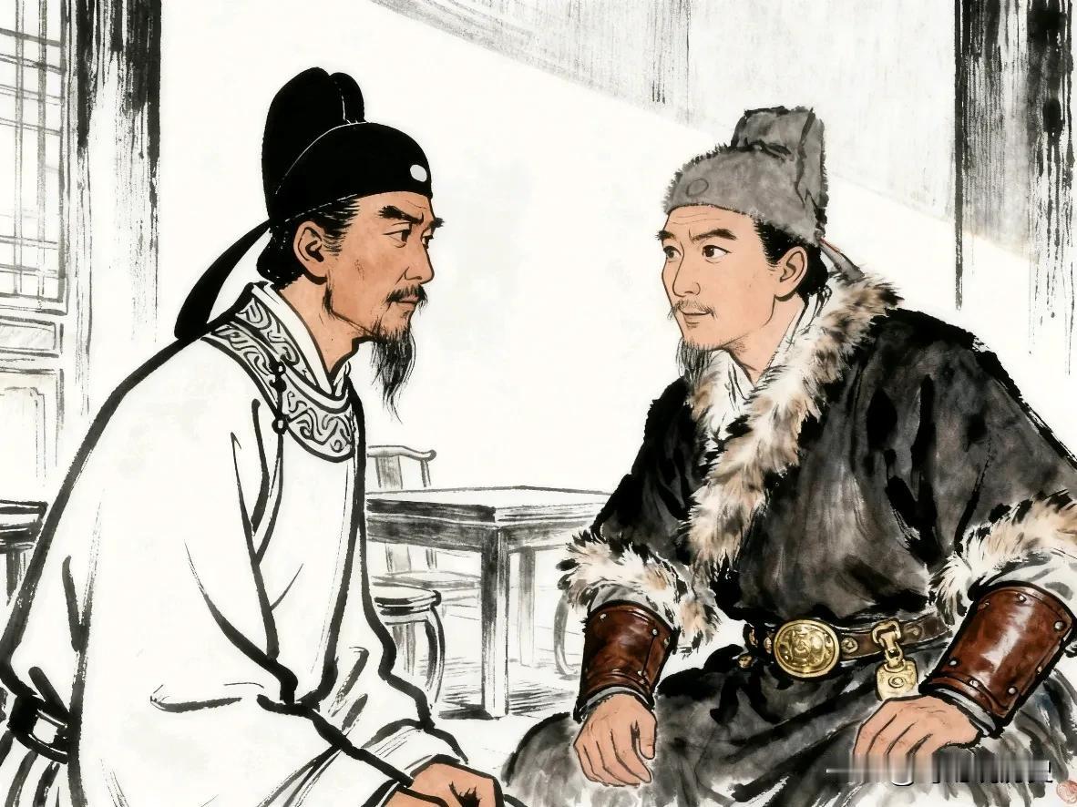 北宋庆历二年，富弼被宰相吕夷简陷害出使契丹，契丹人边境陈兵想趁机敲诈，不料富弼反
