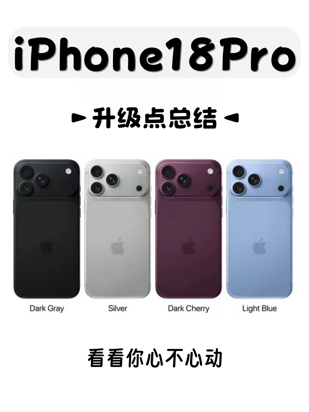 iPhone18系列爆料！不出所料