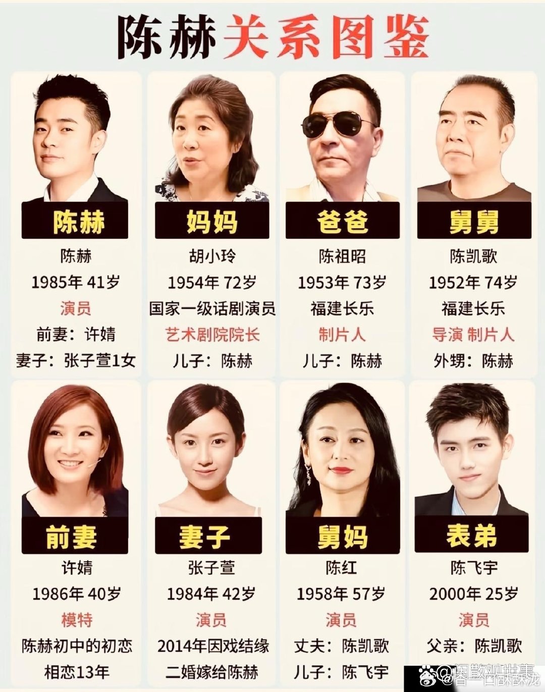 陈赫关系图鉴​