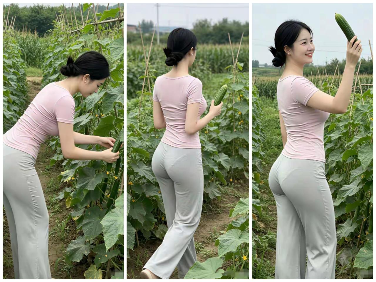 丰收的喜悦。