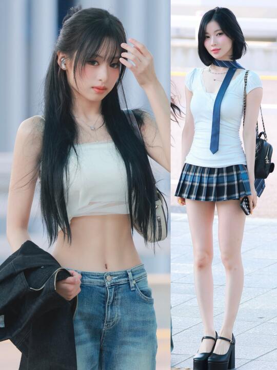 Babymonster 今日机场街拍，ahyeon的腰绝了