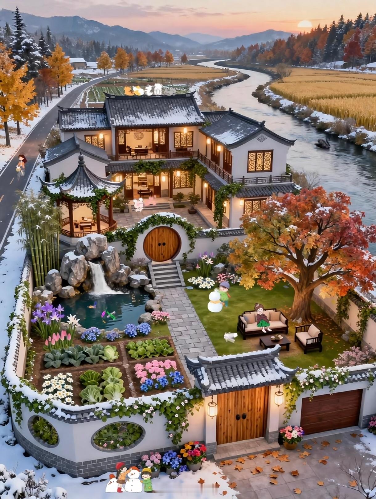 我喜欢这种房子，能够稳稳的晒到太阳，能够自己种点菜。如果你农村有房，千万不要卖掉