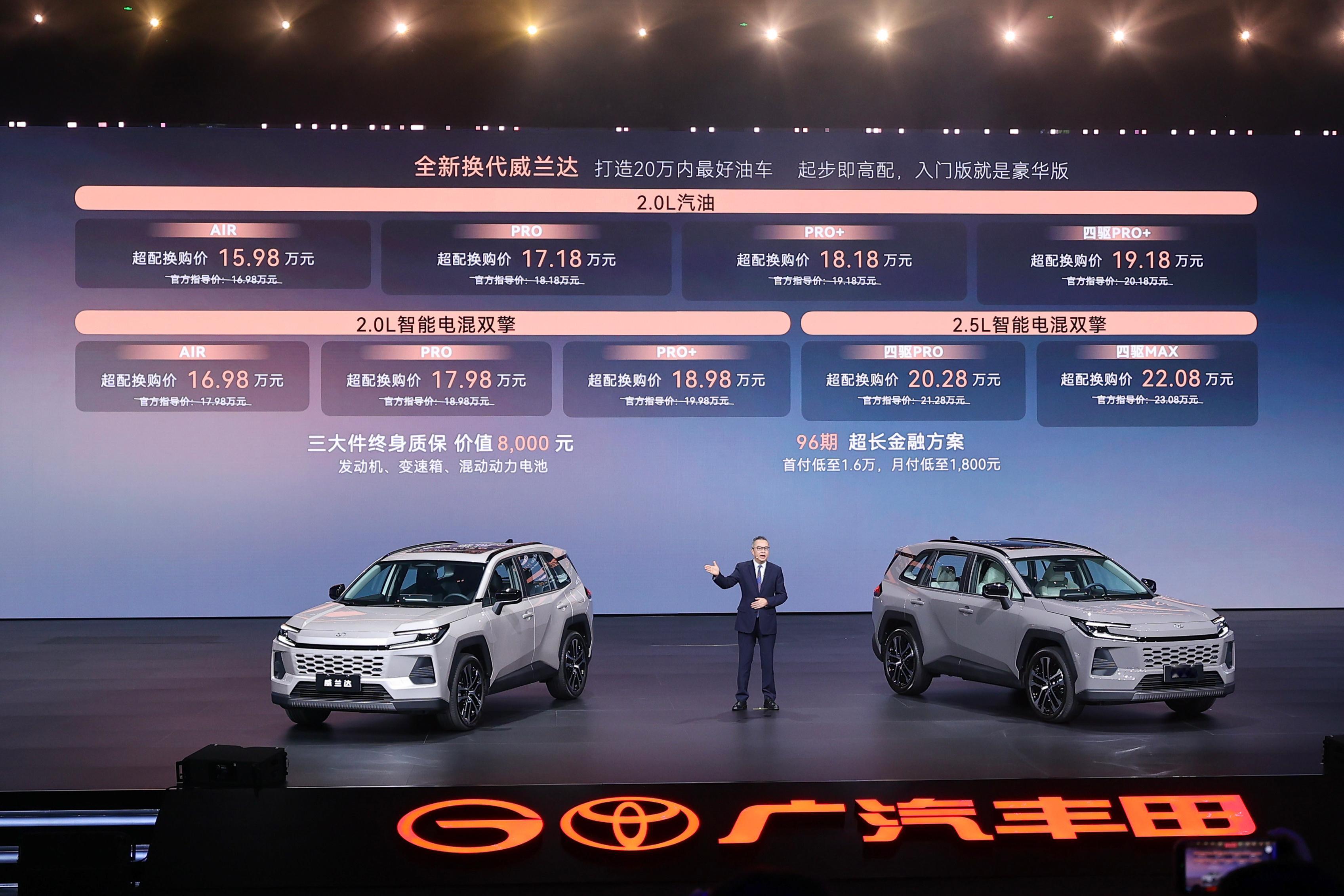 全新威兰达上市了，起步即高配，全系都是高配，而且很多中高配车型才有的配置全给下放