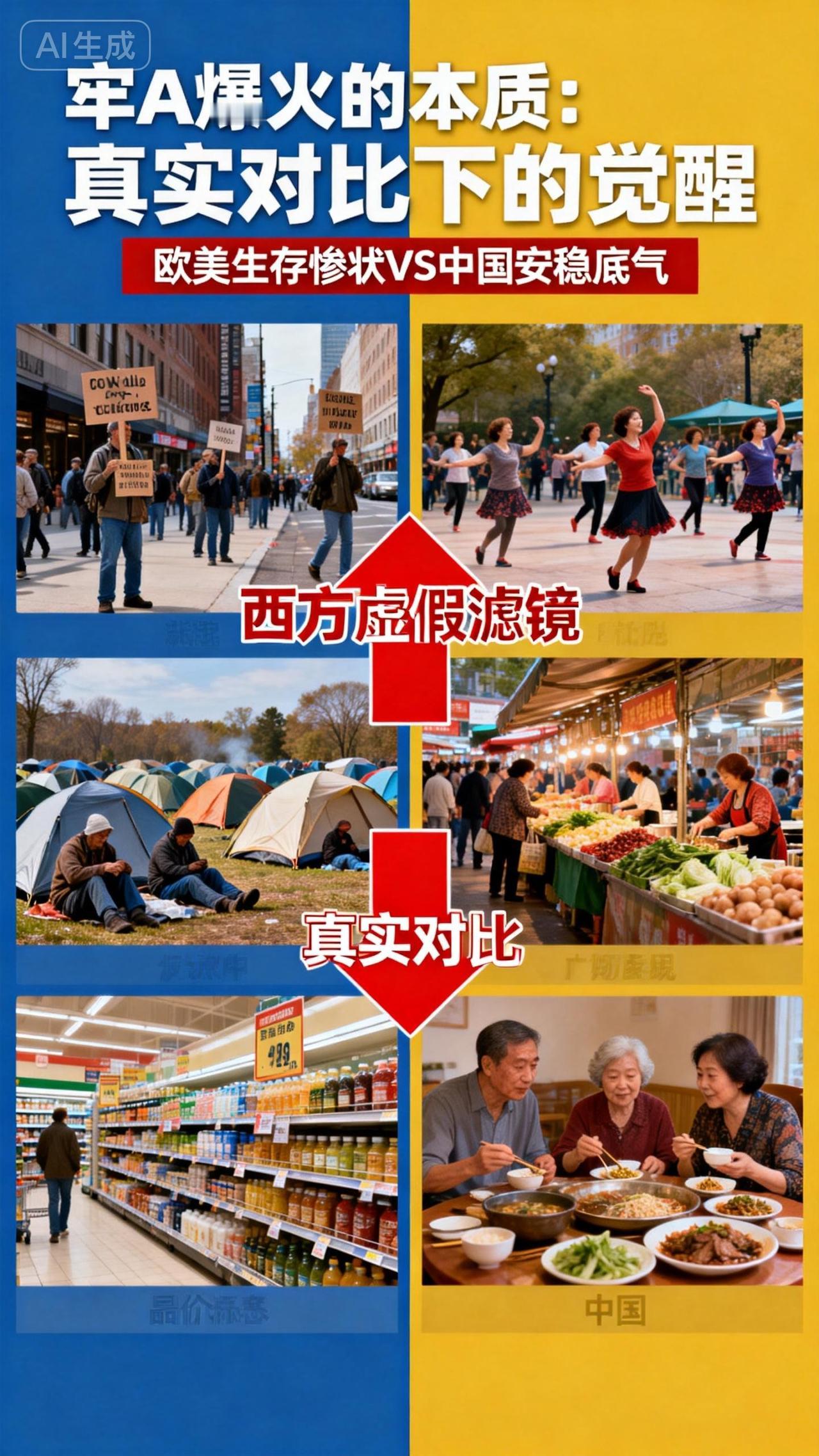 牢A撕开西方遮羞布：看清真相，方知华夏安暖牢A爆火的本质，是用欧美老百姓的真