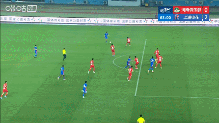 上海申花陈晋一头球补射破门！上海申花