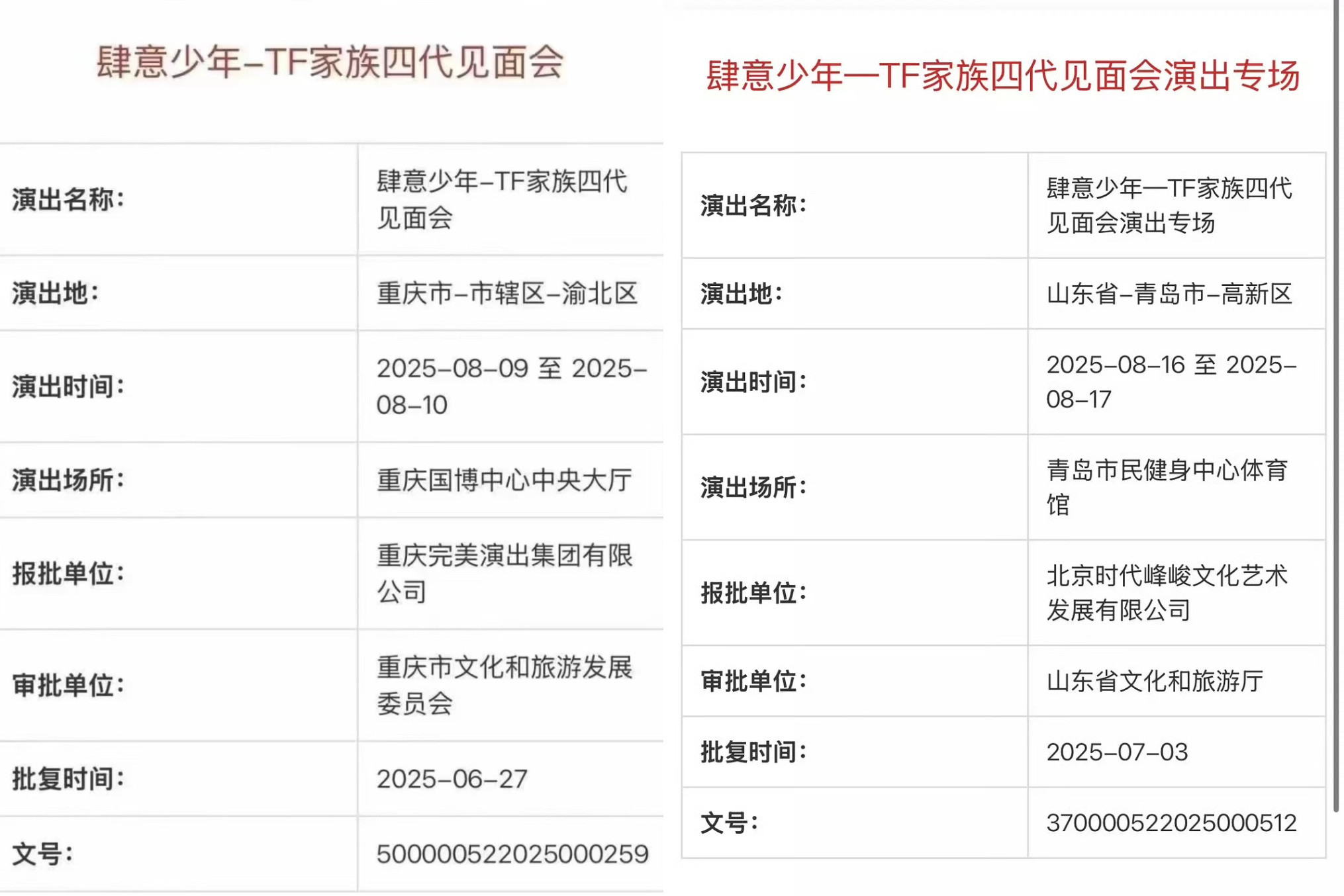 四代暑假连开四场演唱会老时暑假开6场​​​