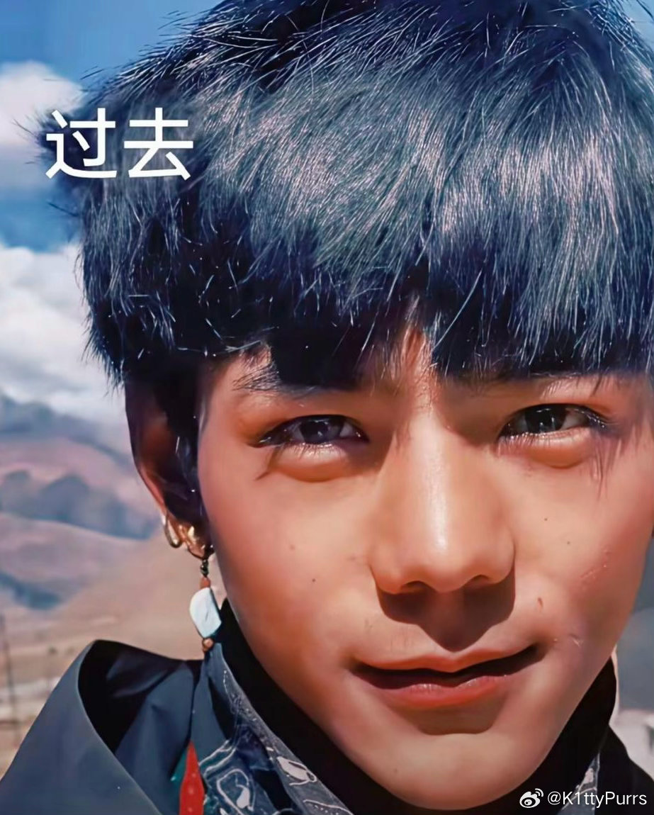 我去，仔细一看，眼神甚至眼睛都不像，嘴唇也不像，这还是丁真吗？