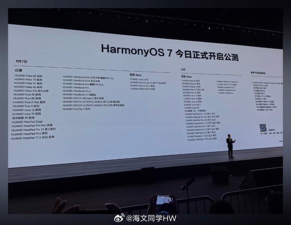 鸿蒙7适配机型公布鸿蒙OS7正式版公测名单公布！！鸿蒙OS7正式版公测名单公布！