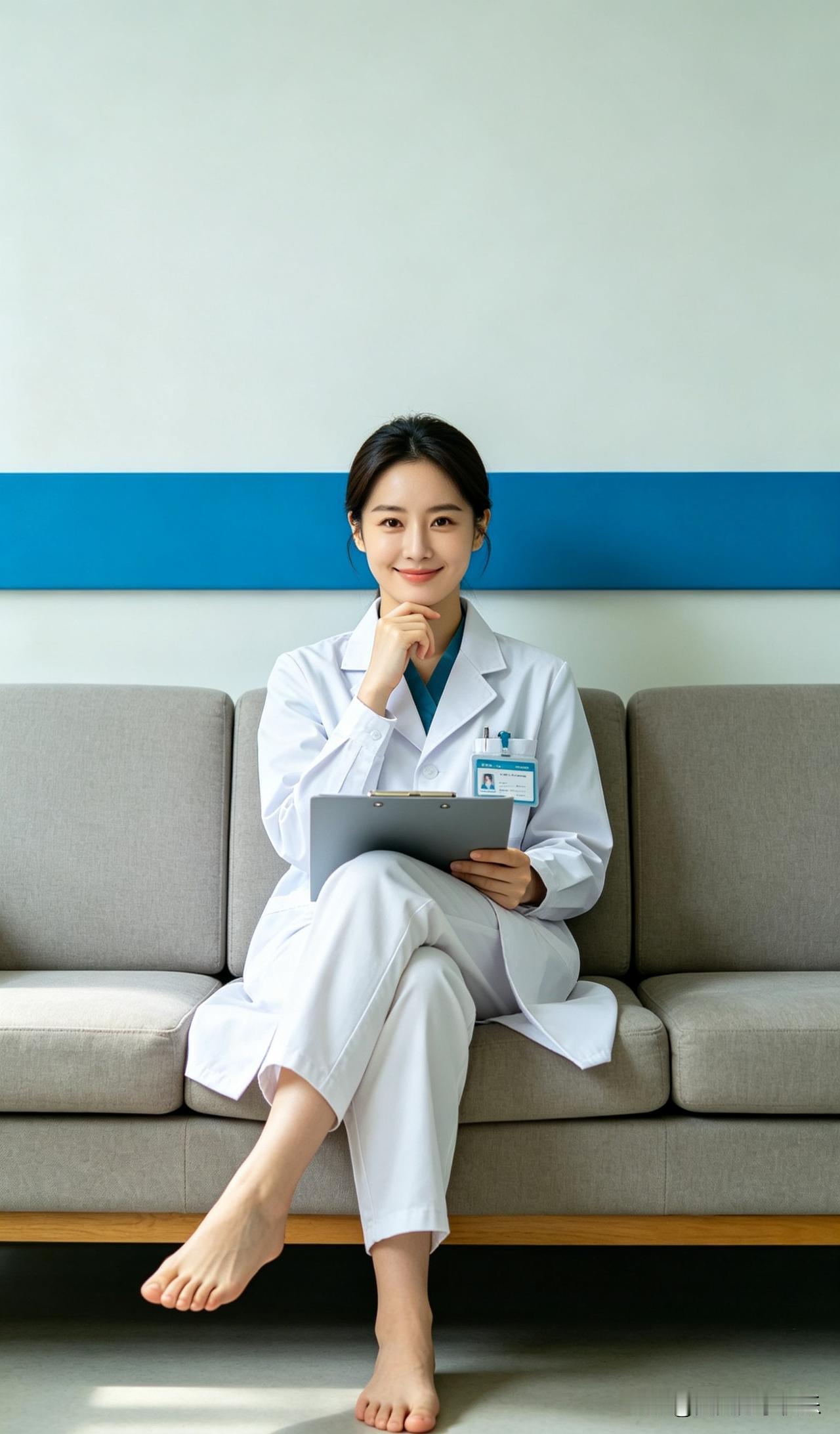 ai医生姐姐在办公室休息，她是最可爱的宝妈。ai护士姐姐ai护士美女ai小猫