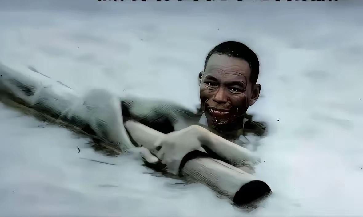 一张令人心痛的照片！1937年11月，寒冬一侦察员为国捐躯，眼神中充满了绝望！牺