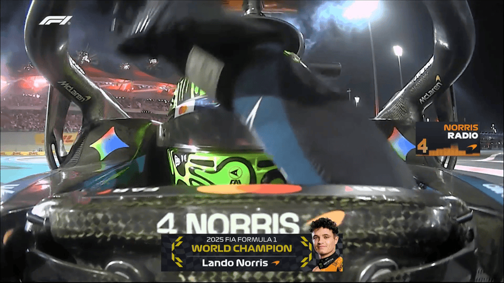 诺里斯电台里情绪激动: 梦想成真, 感谢你们所做的一切