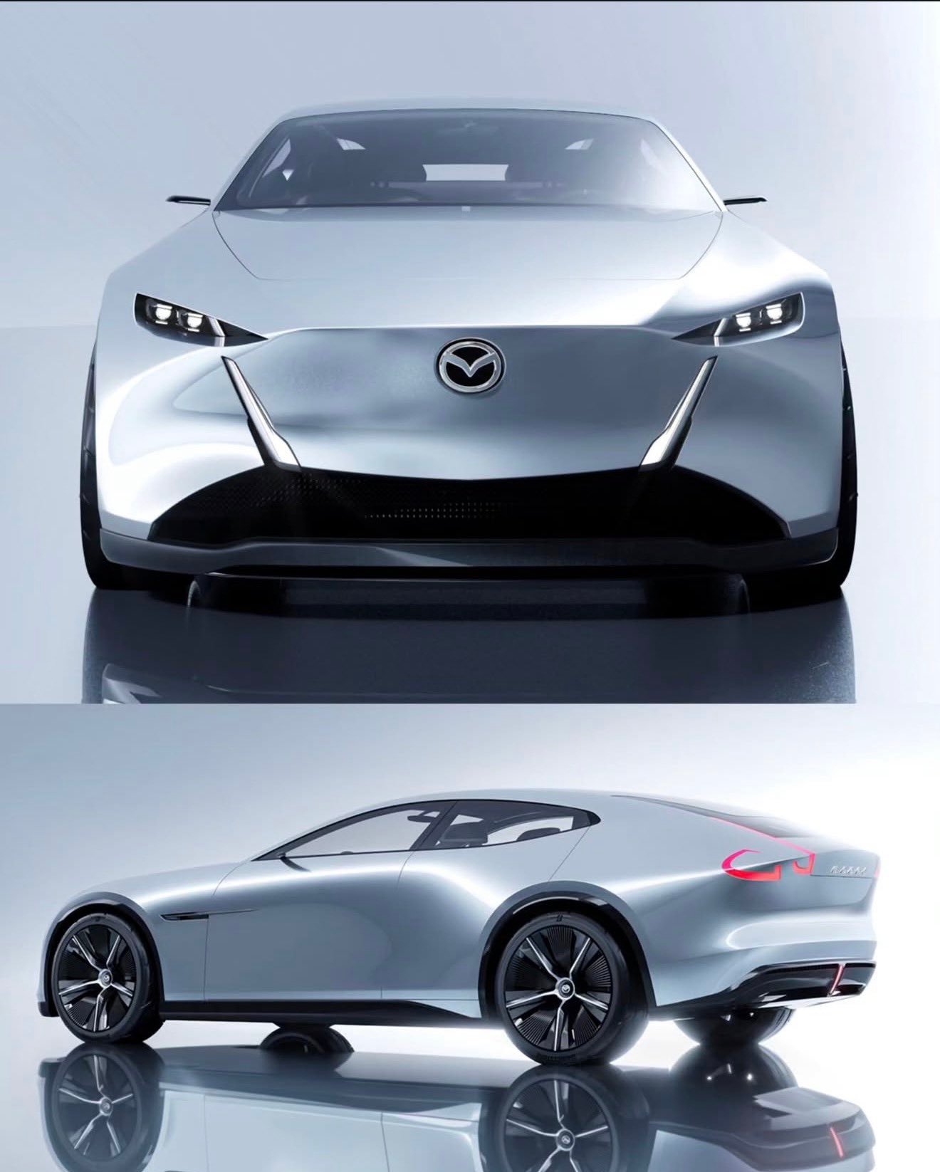 马自达的概念车出来了，看来答案是“造型离谱的传统四门”，RX-8复活的梦想还是有