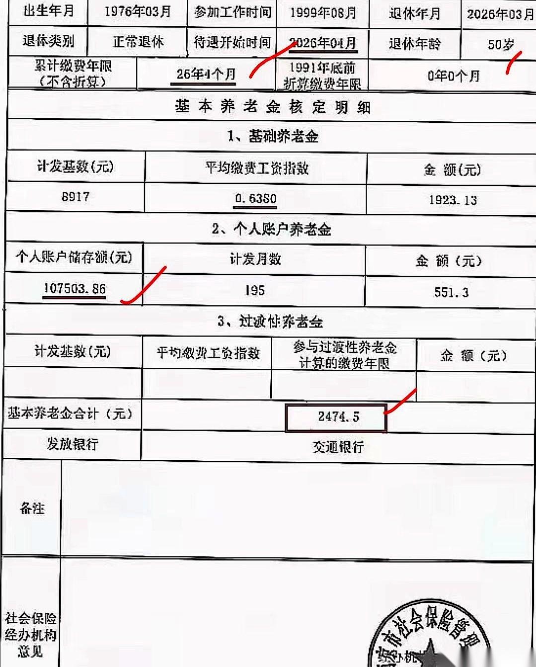 五十岁，盼了半辈子的退休，终于办下来了。我把那张退休金核定表，翻过来又翻过去，