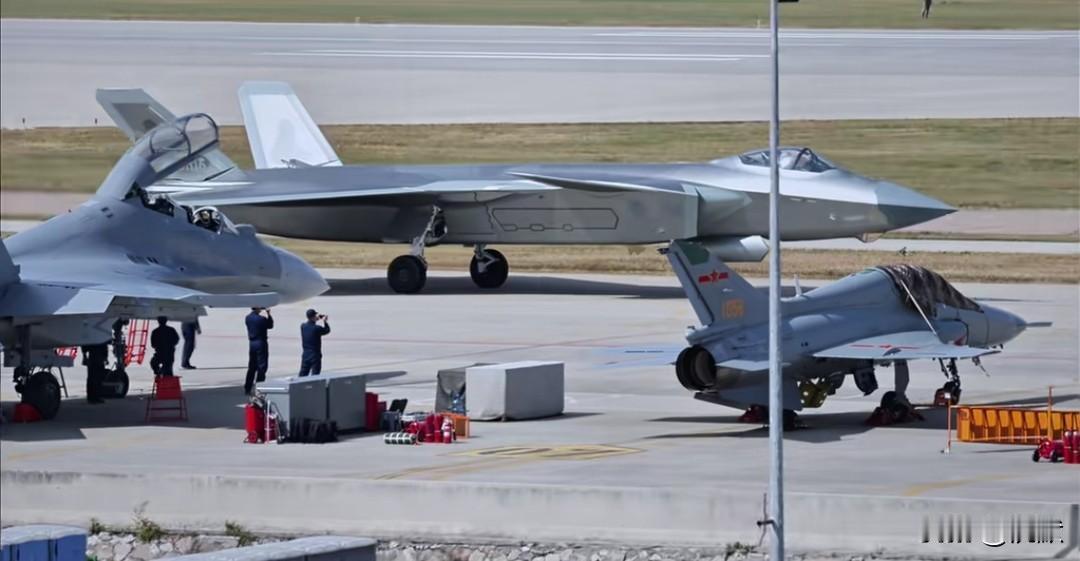 【歼20与歼16、歼10S、歼教9同框】