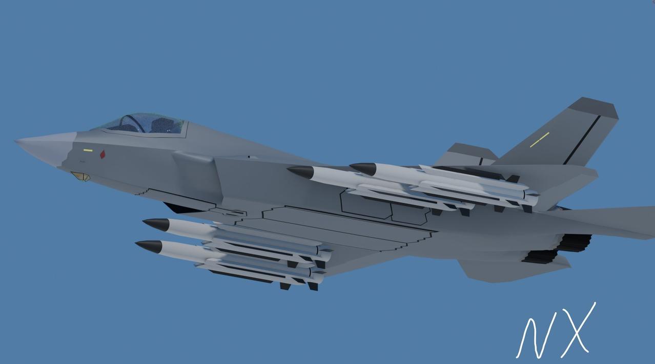 [呲牙笑]“墙内开花墙外香”啊——外国网友制作的歼-35在执行反舰任务时的挂