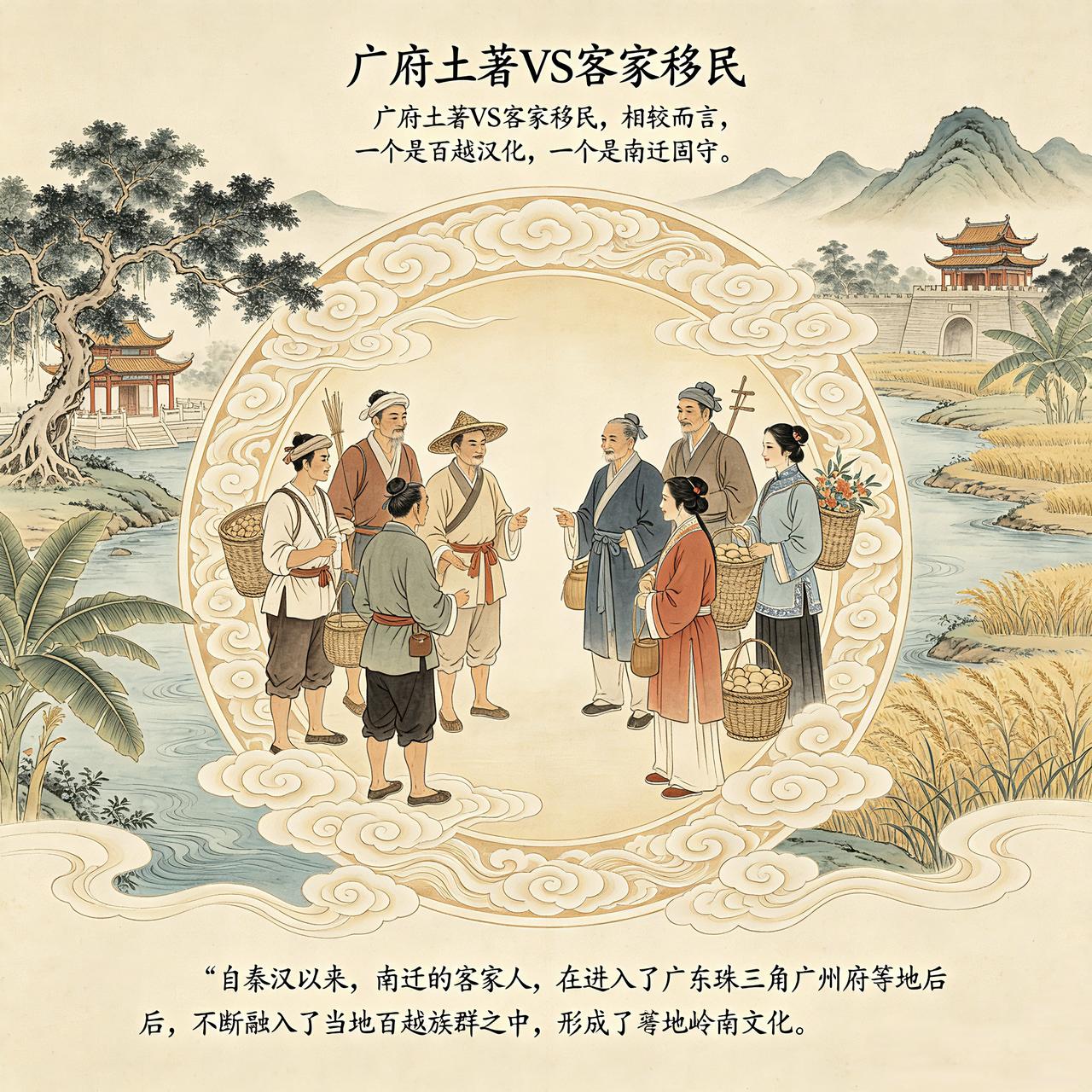 为什么？迁徙进入珠三角广府地区的客家人，很容易就丢失掉客家文化的认同？然后，模糊