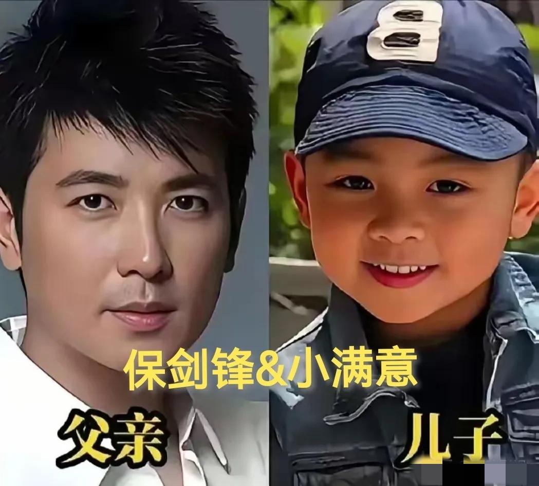 7位男星与高颜值的儿女对比：没想到不太帅气的王宝强的儿子居然这么清俊英武；胡歌的