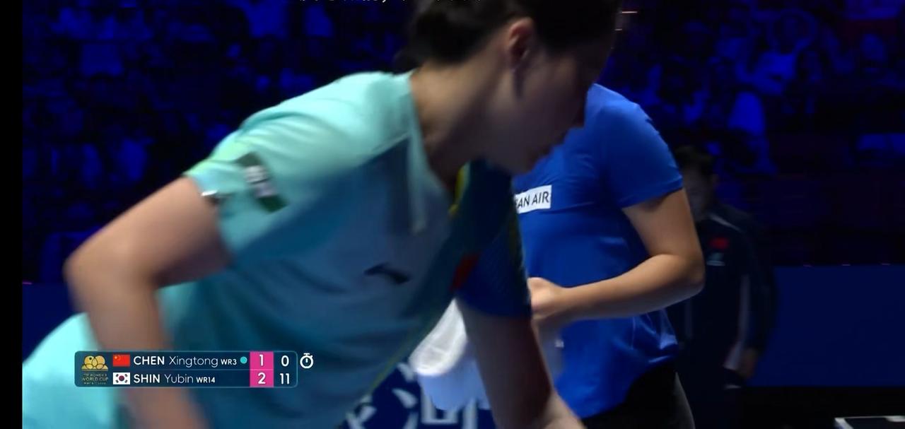 陈幸同1-4负申裕斌无缘4强，还有更惨的。刚刚，在乒乓球澳门世界杯女单1/4决