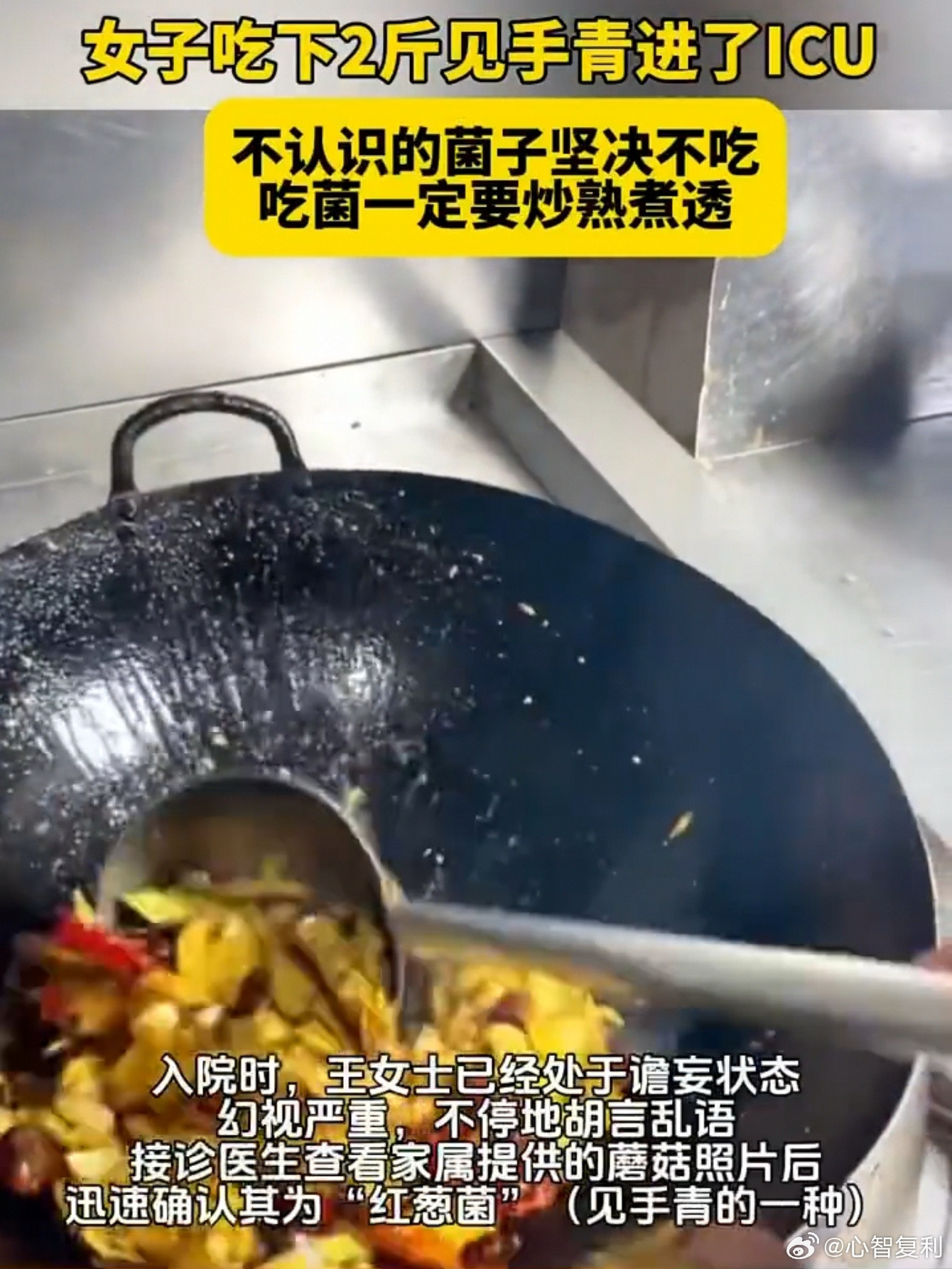 来杭多年的云南籍王女士，大概怎么也没想到——自己吃了几十年菌子，这次差点栽在"老