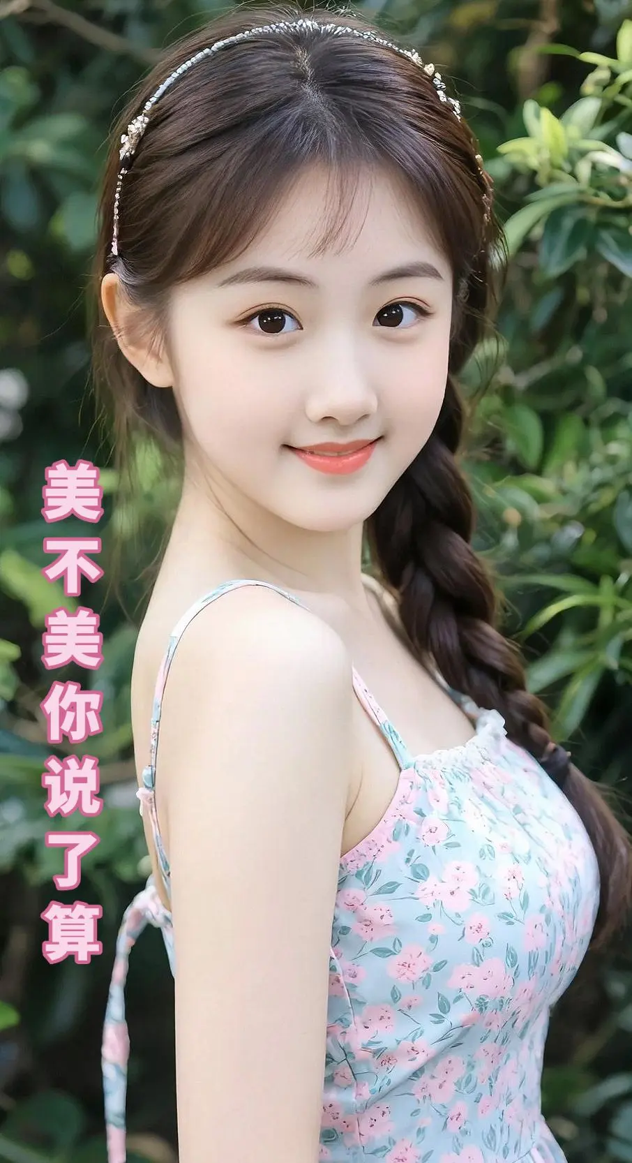 AI粉裙甜妹微胖写真 ai创作全新升级 清纯甜美 甜系女孩 是不是你的菜