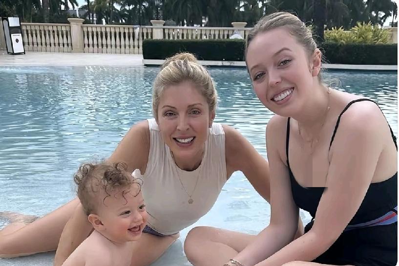 蒂芙尼的妈妈越活越年轻。都当外婆的人了，和女儿还如同姐妹花。当年的她，应该是