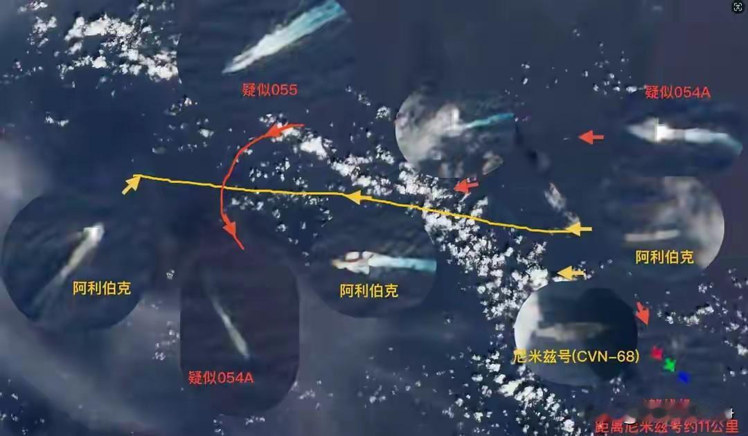 最新公布的卫星图也许告诉大家了真实的答案！美军南海坠机的事情远比想象中的要复杂