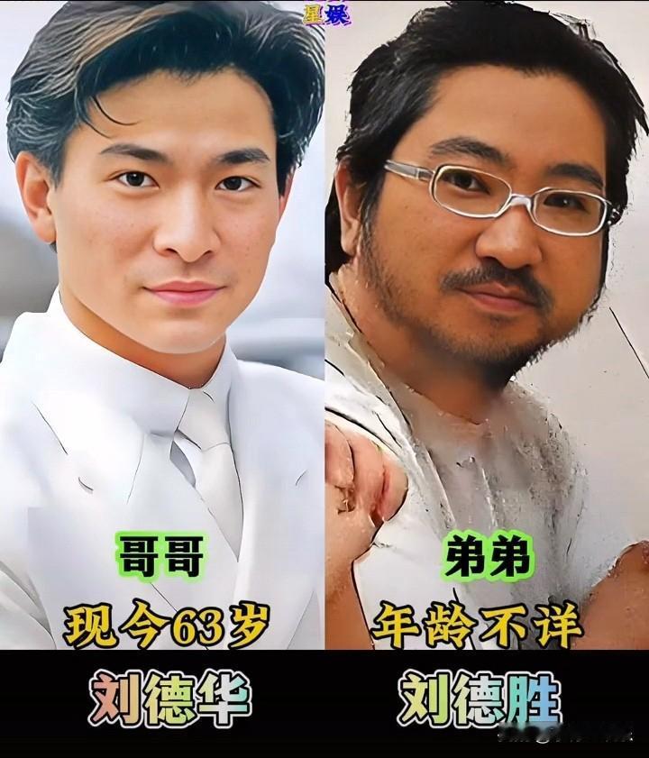 真的很奇怪，这些明星兄弟，明明是亲兄弟，长相却差距很大。刘德华很帅气，弟