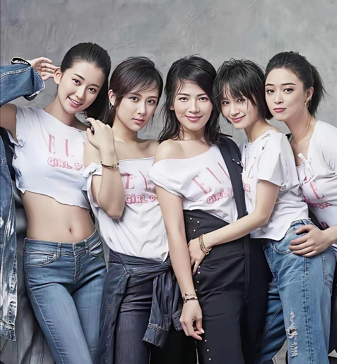 欢乐颂主演的五大美女，从左边数起，第一位乔欣，第二位杨紫，第三位刘涛，第四位王子