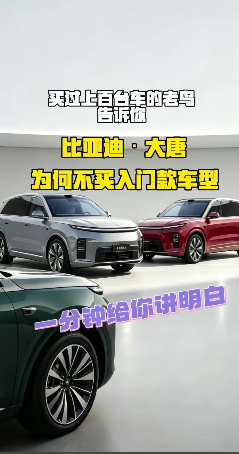 比亚迪大唐该不该直接上高配？算完这笔账，很多人可能选错了大唐EV四个版本，23.99万到30.99万